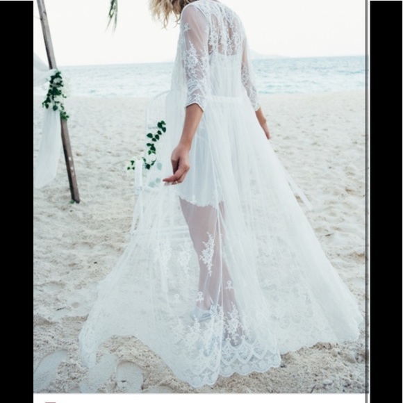 Spell canyon moon mesh duster off white XS BNWT - Picture 3 of 16